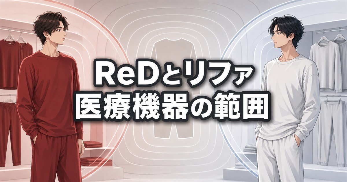 ReDとリファの一般医療機器の範囲の違い