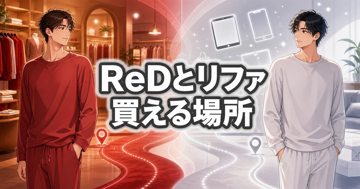 ReDとリファの買える場所を比較