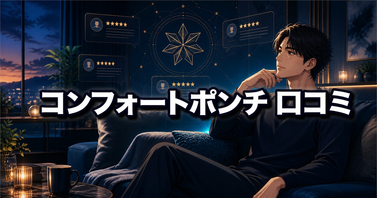 ベネクス コンフォートポンチの口コミと2万円の価値を検討する様子