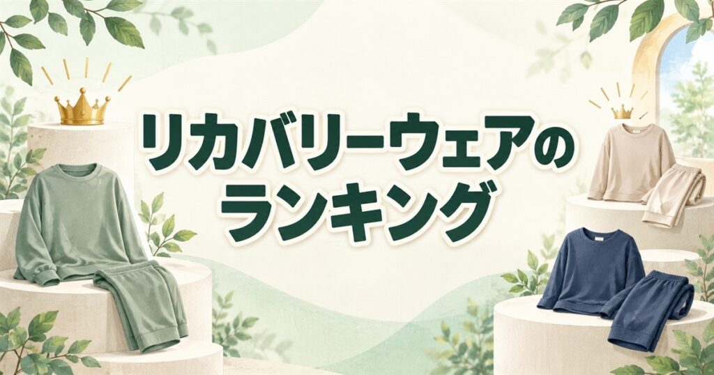 リカバリーウェアのランキングと比較対象の上下セット