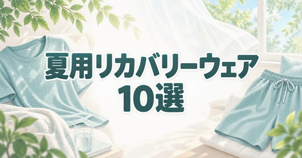夏用リカバリーウェア10選:夏向けと通年タイプを公式情報で確認