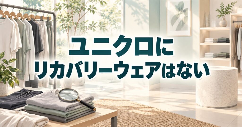 ユニクロでリカバリーウェアを探す人に向けた取り扱い状況の解説