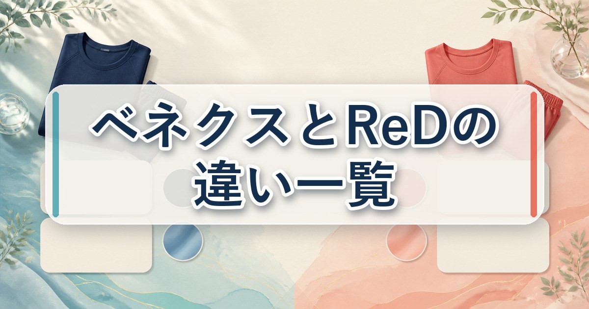 ベネクスとReDの違い一覧で確認する比較ポイント