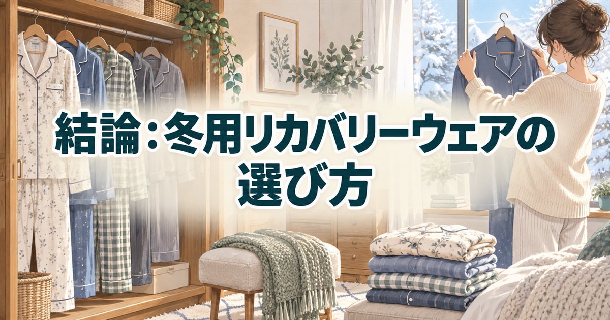 素材や着心地を比べて選ぶ冬用リカバリーウェア
