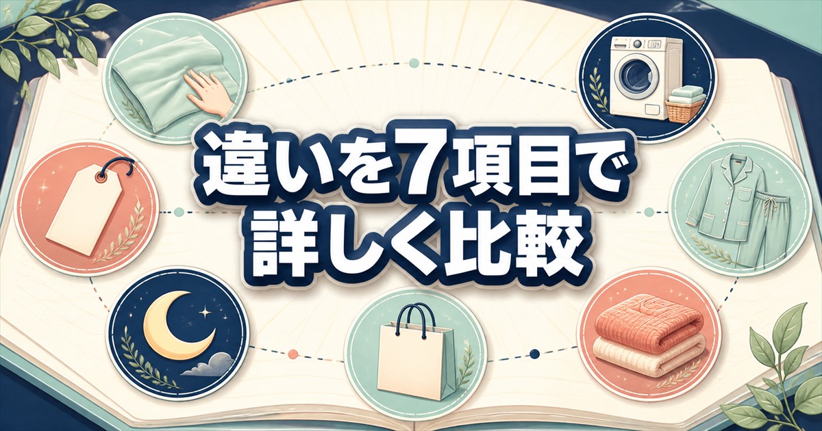 しまむらのリカバリーウェアとBAKUNEの違いを7項目で比較
