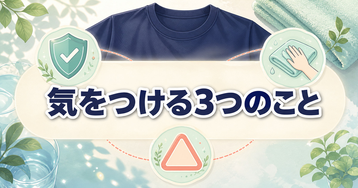 リライブシャツの着方で気をつける3つのこと