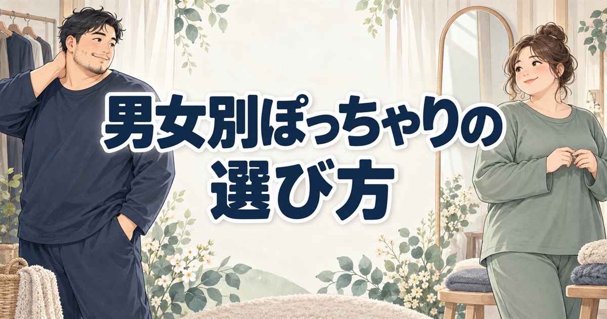 ぽっちゃり体型の男女がバクネのサイズ感を確認して選ぶポイント