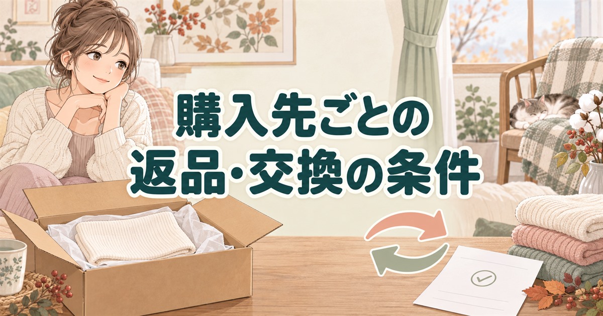 バクネの腹巻きの購入先ごとに確認したい返品・交換の条件