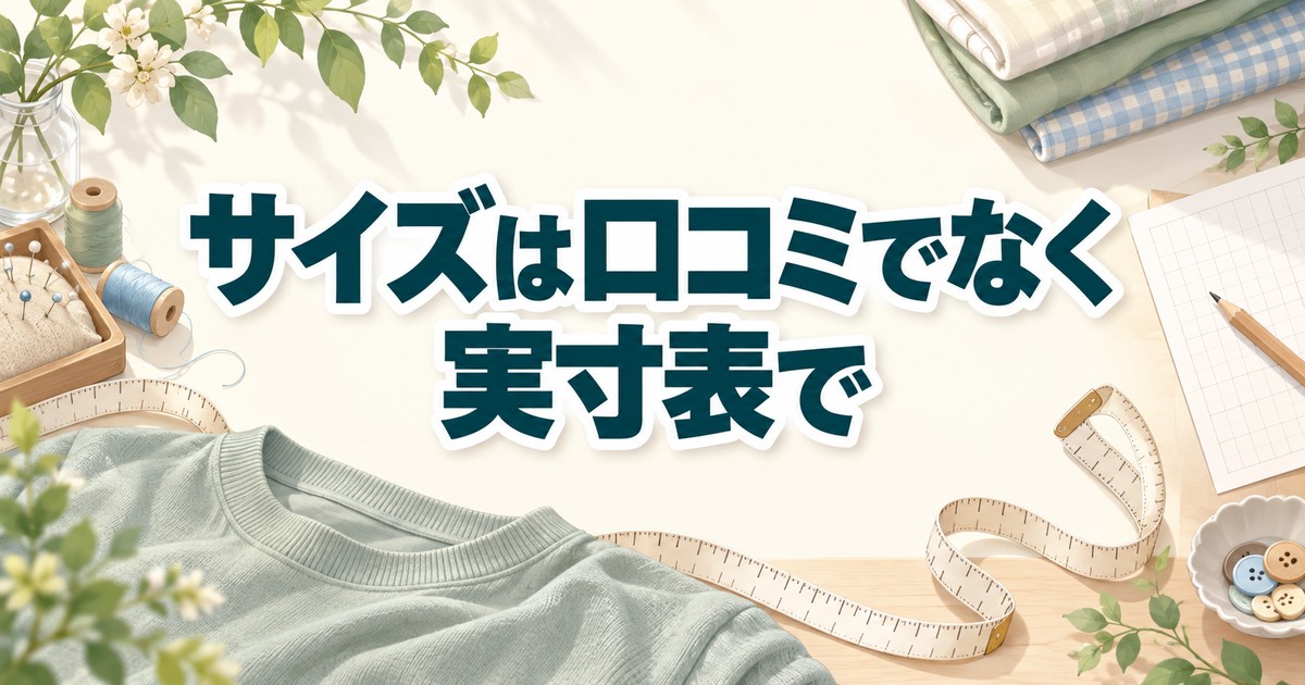 サイエンスリープのサイズを口コミでなく実寸表で確認