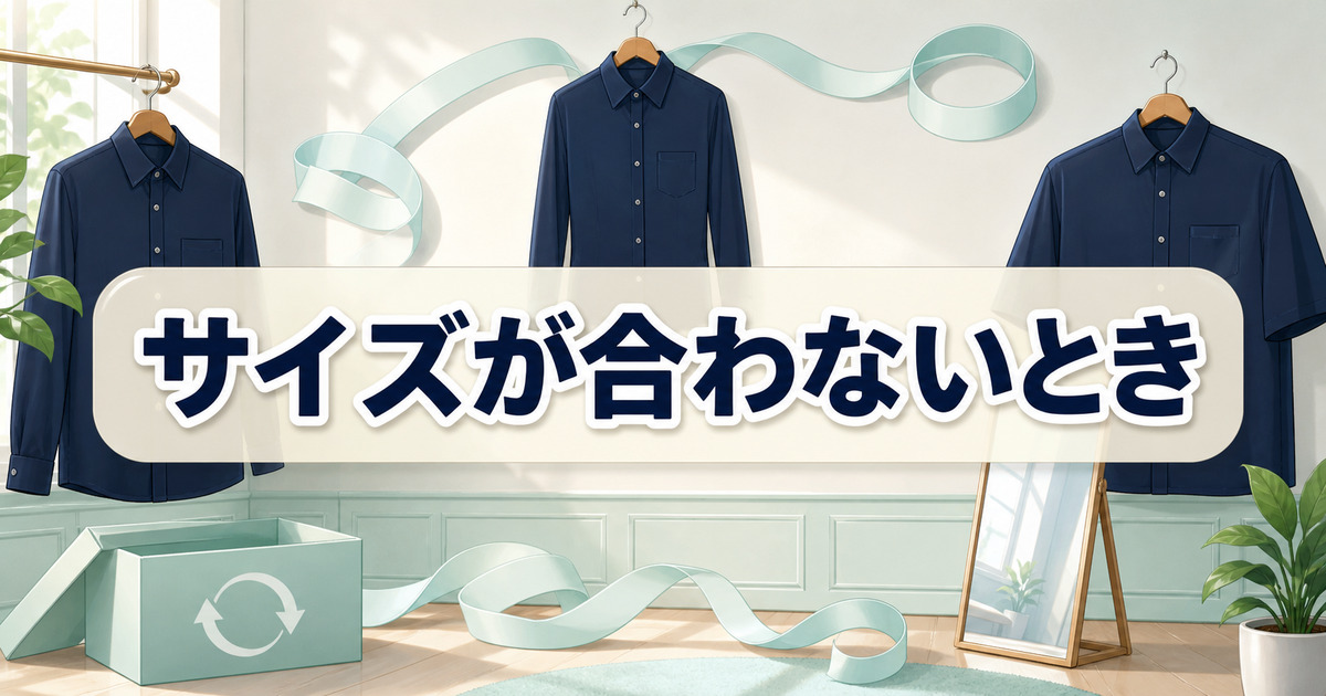 リライブシャツのサイズが合わないときの確認ポイント