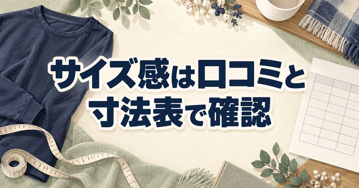 BAKUNE ウォームのサイズ感を口コミと寸法表で確認するための部屋着とメジャー