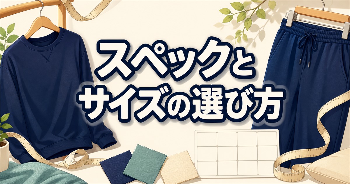 BAKUNEスウェットのスペックと口コミを踏まえたサイズの選び方