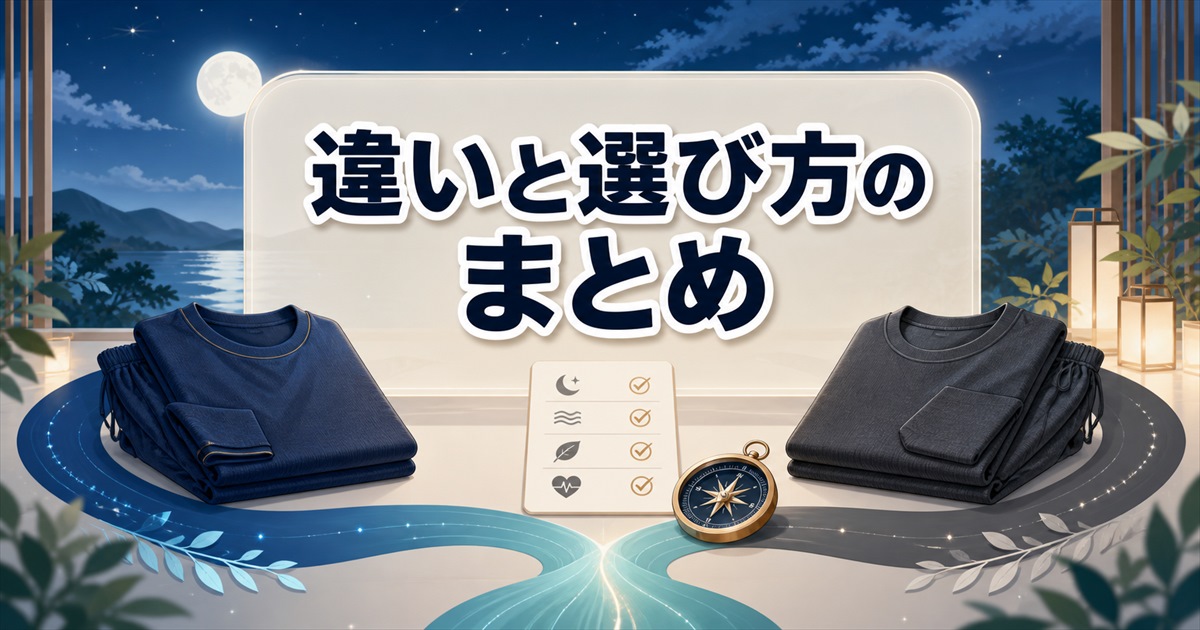 青山とワークマンのリカバリーウェアの違いと選び方のまとめ