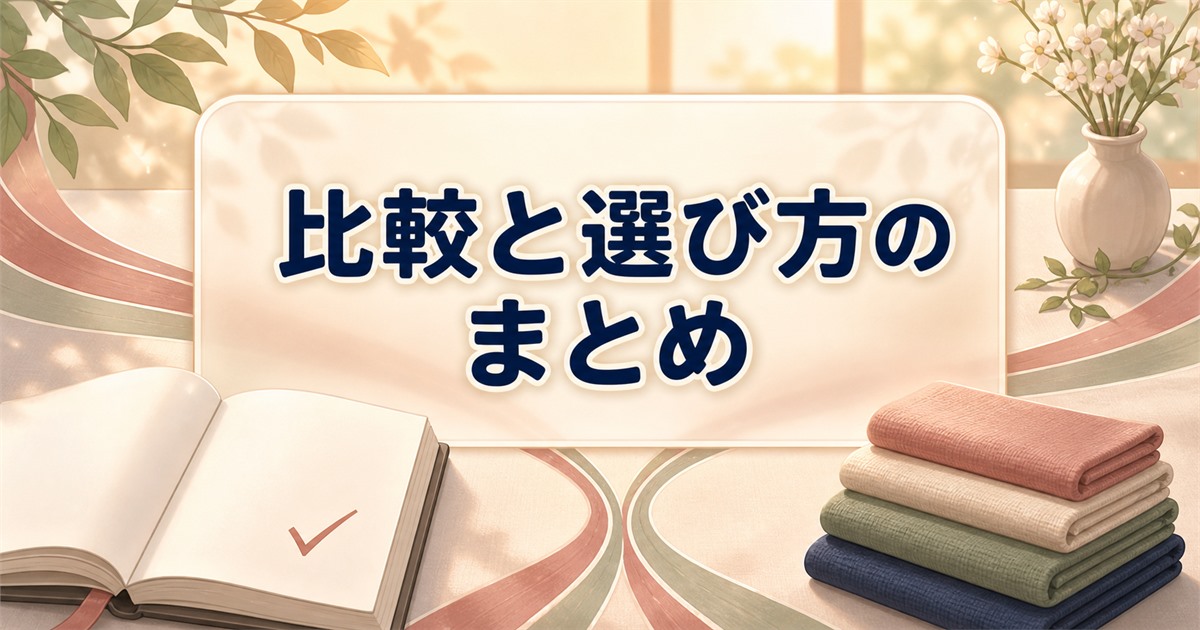 リカバリーウェアの腹巻き比較と選び方のまとめ