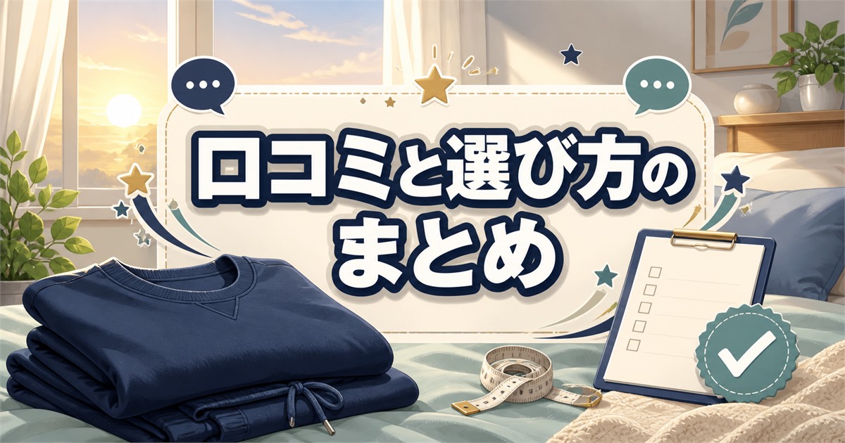 BAKUNEスウェットの口コミとサイズ選びのまとめ